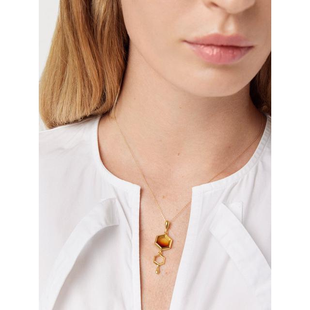 Wisiorek srebrny z bursztynem Miodowa