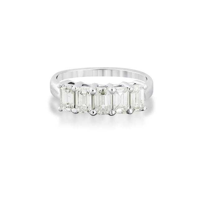 Pierścionek białe złoto z diamentami