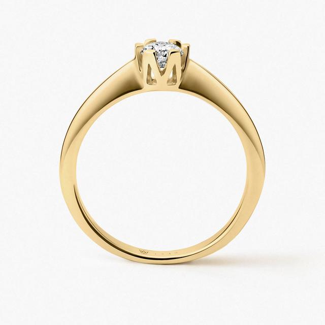 Pierścionek złoty zaręczynowy Jedyny