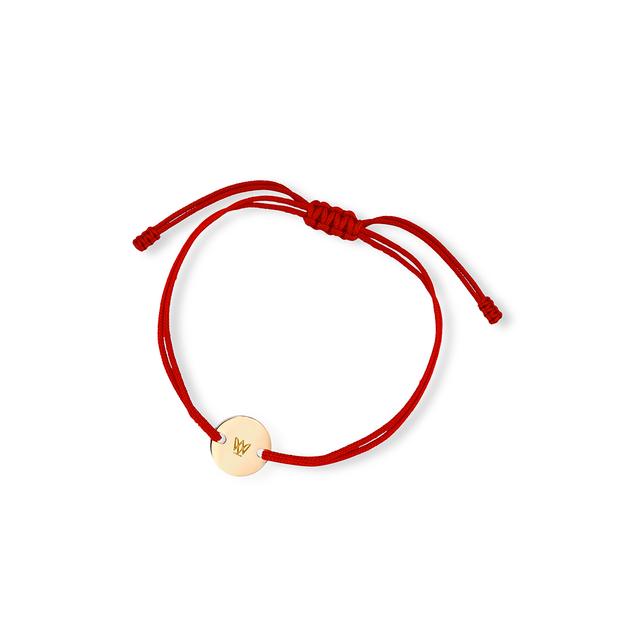 Bransoleta czerwony sznurek Love