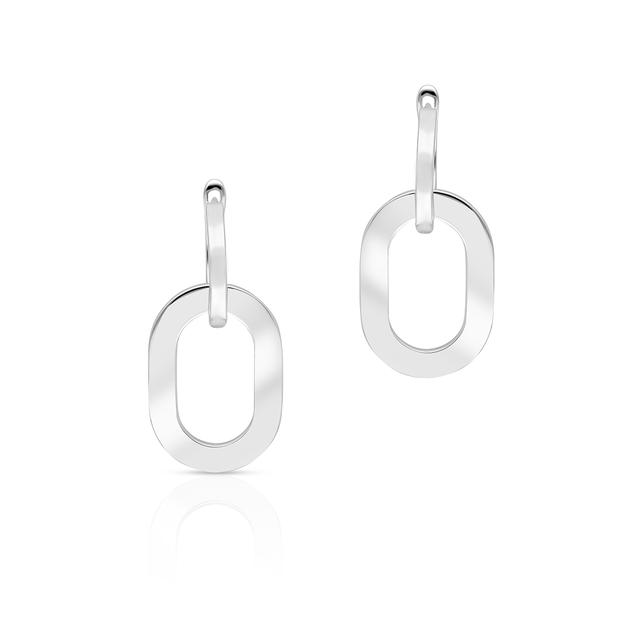 Kolczyki srebrne obręcze