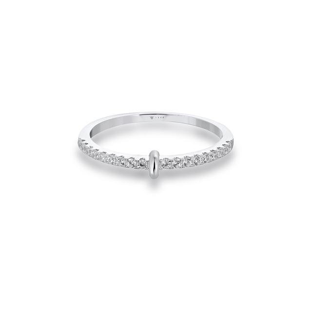 Pierścionek srebrny z cyrkoniami