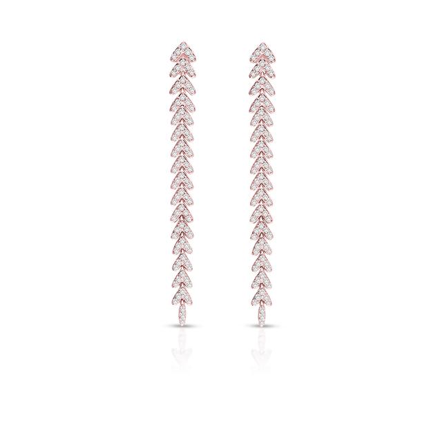 Kolczyki różowe złoto W.KRUK