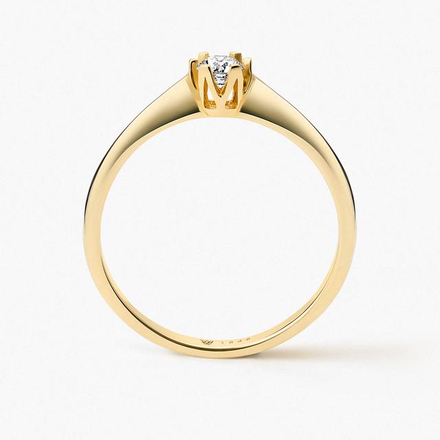 Pierścionek złoty zaręczynowy Jedyny