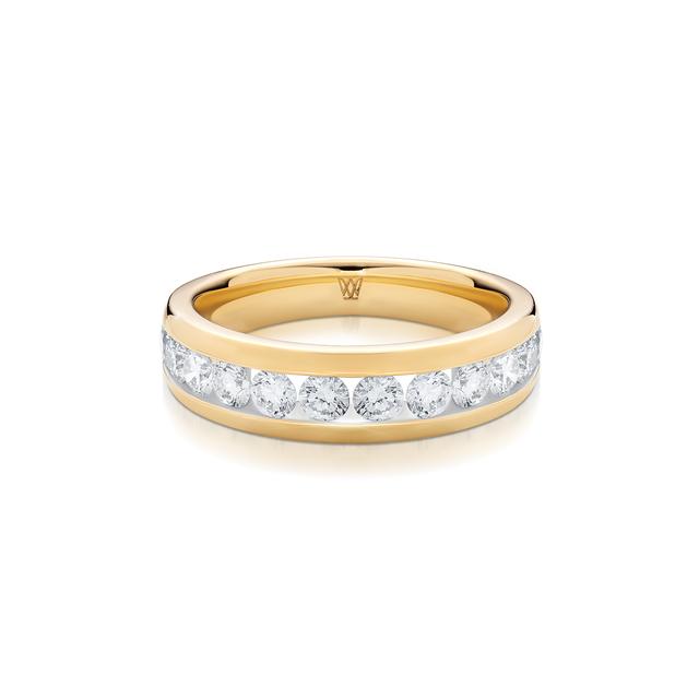 Pierścionek złoty z diamentami