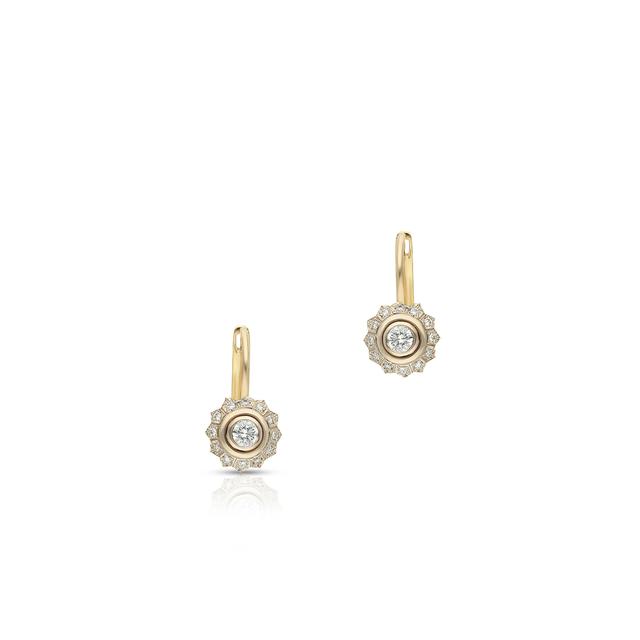 Kolczyki złote z brylantami