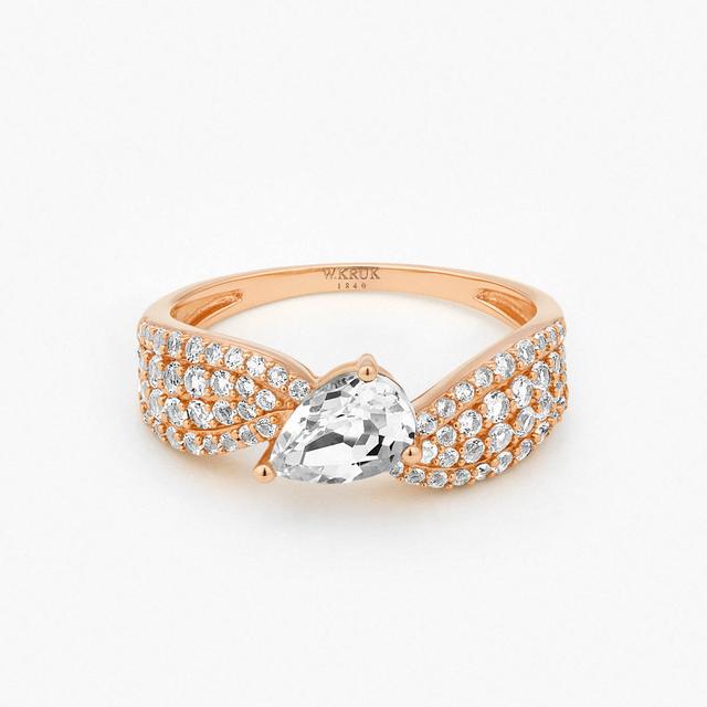 Pierścionek złoty Balerina