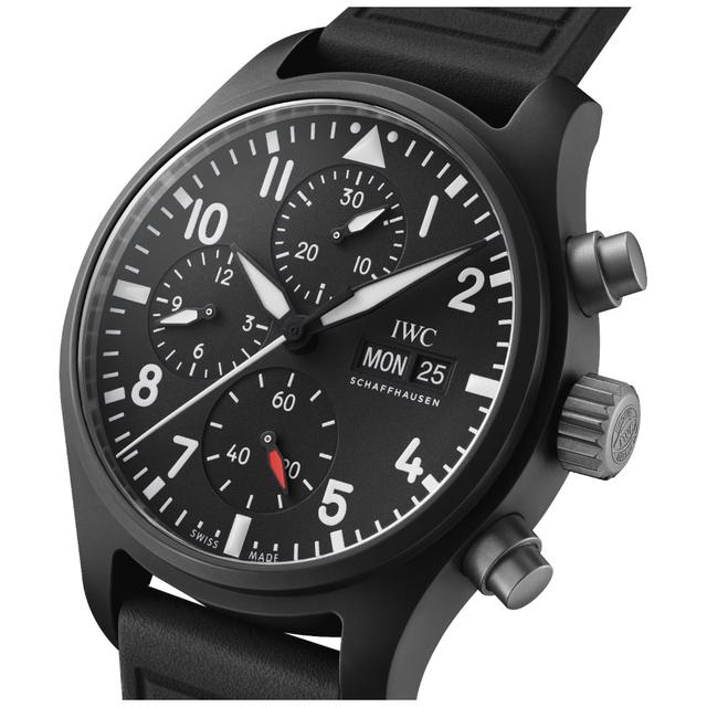 ZEGAREK IWC SCHAFFHAUSEN PILOT'S AUTOMATIC CHRONOGRAPH TOP GUN