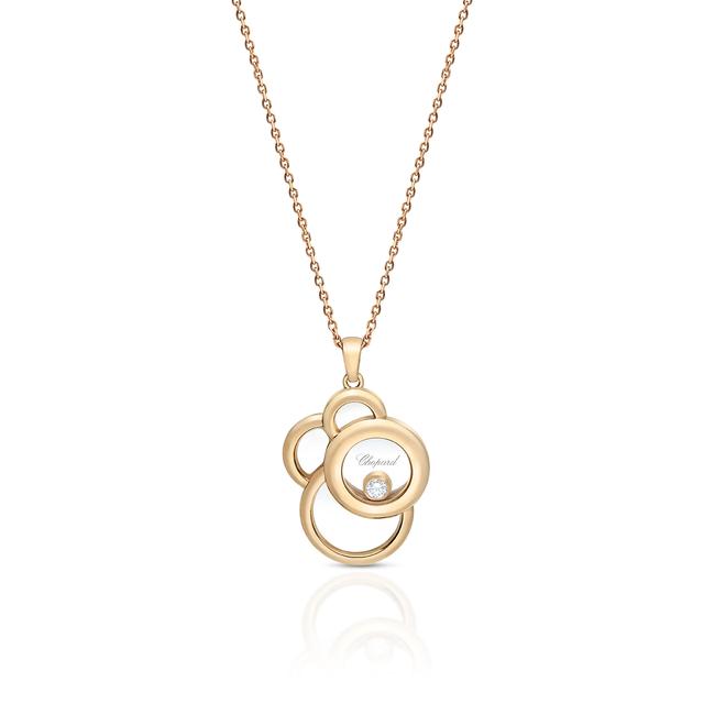 Wisiorek różowe złoto Happy Diamonds Chopard