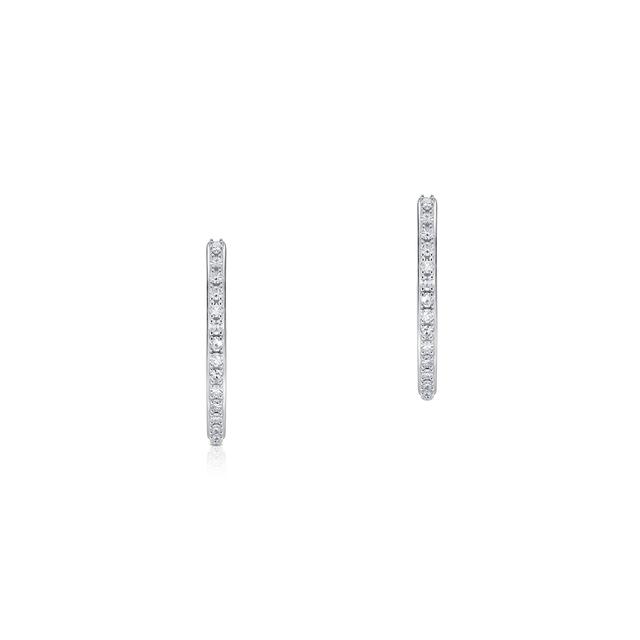 Kolczyki białe złoto z diamentami