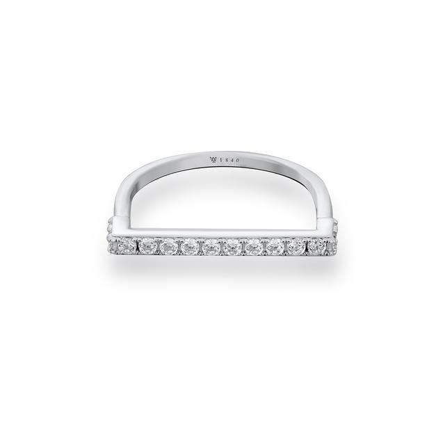 Pierścionek srebrny z cyrkoniami