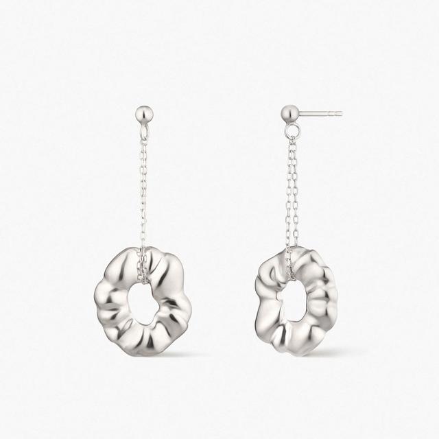 Kolczyki srebrne Follow