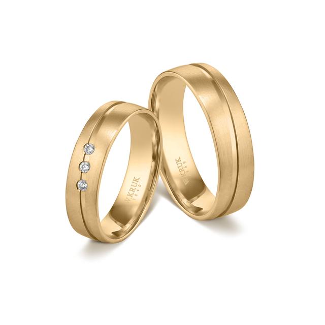 Obrączka złota BIELLA męska