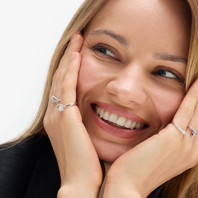 Pierścionek złoty z diamentami