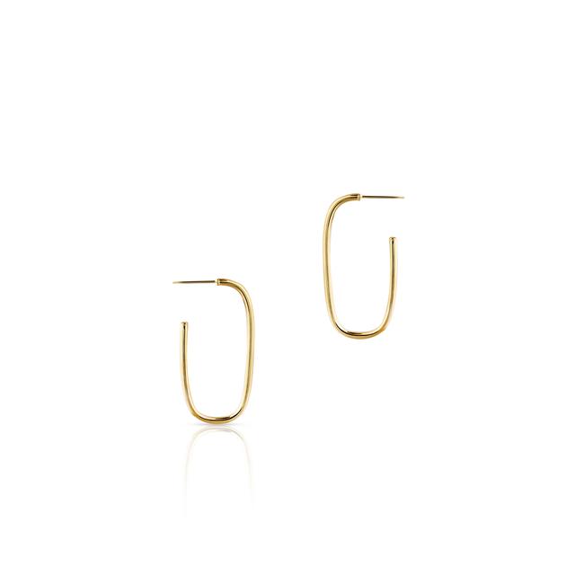 Kolczyki złote geometryczne