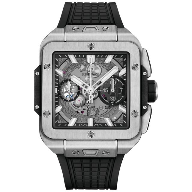 ZEGAREK HUBLOT SQUARE BANG UNICO TITANIUM