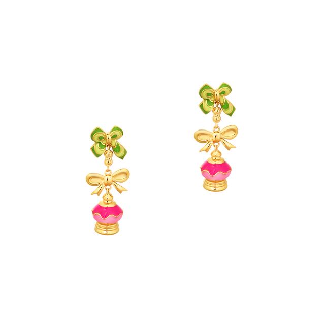 Kolczyki z kolorową emalią Wonderland