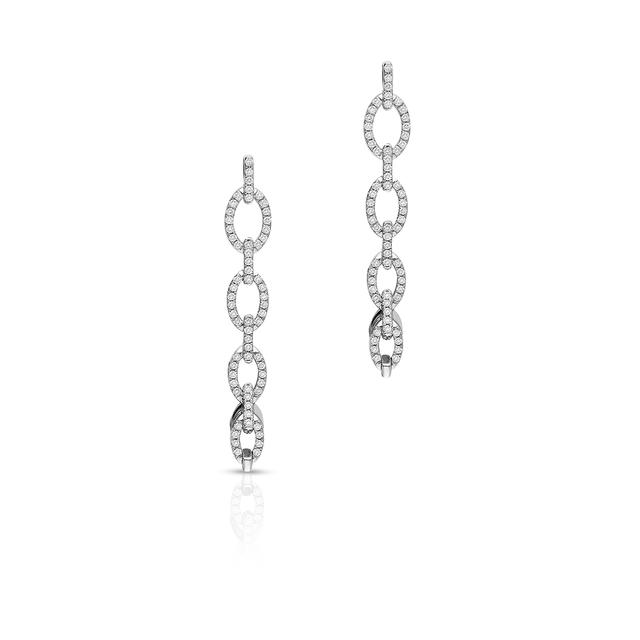 Kolczyki białe złoto z diamentami