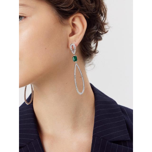 Kolczyki srebrne z cyrkoniami Ceremonials