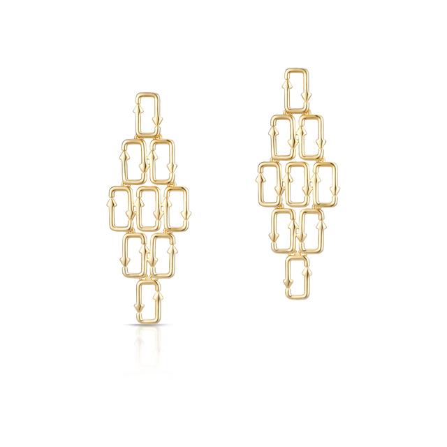 Kolczyki długie srebrne Longplay