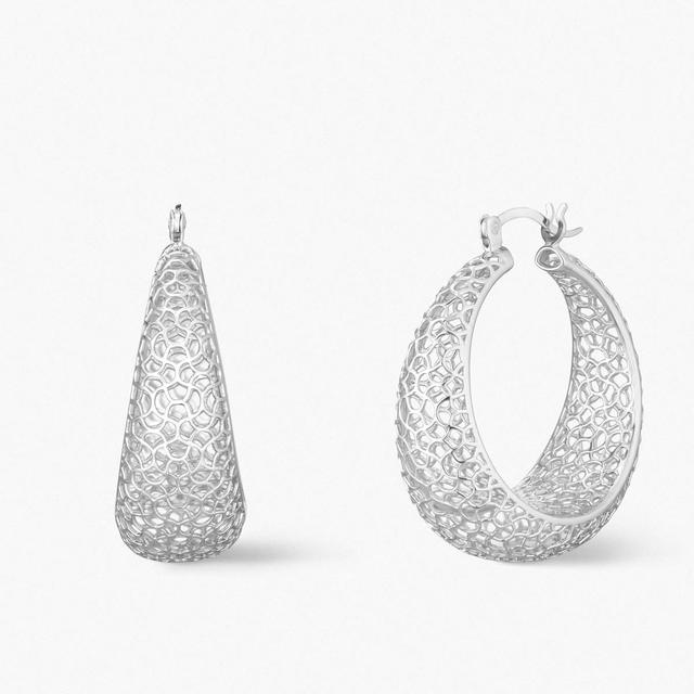 Kolczyki srebrne ażurowe