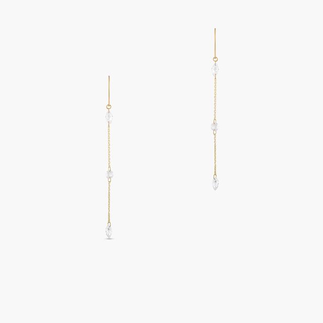 Kolczyki złote z cyrkoniami