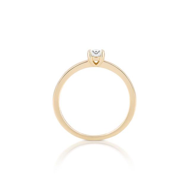 Pierścionek zaręczynowy złoty Szczęśliwy