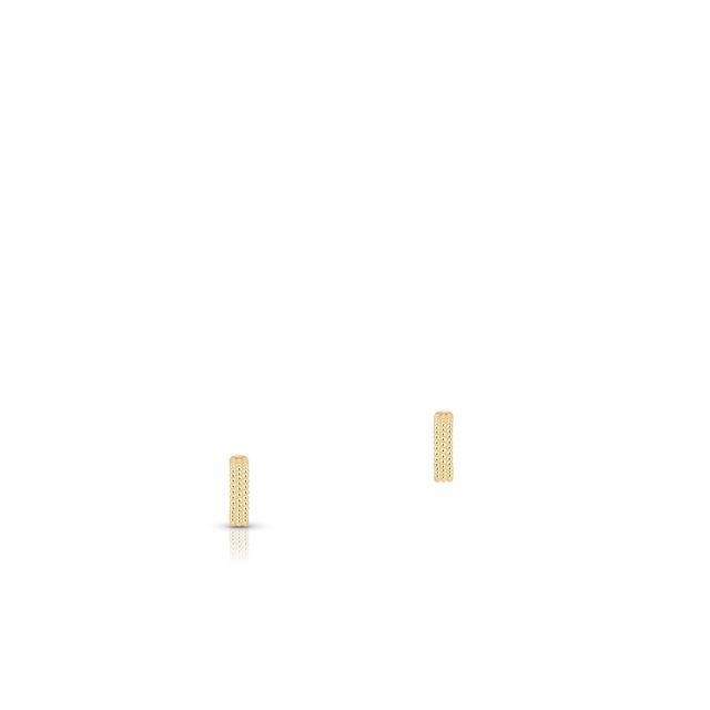 Kolczyki srebrne pozłacane półkola