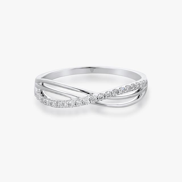 Pierścionek złoty z diamentami