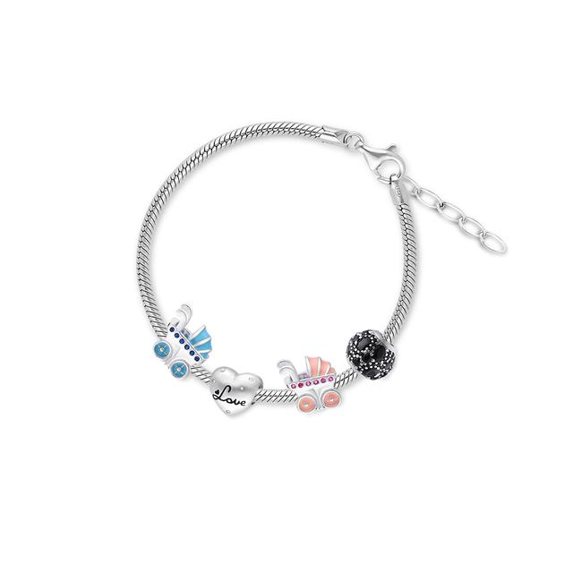 ZAWIESZKA SREBRNA LOVELY BEADS