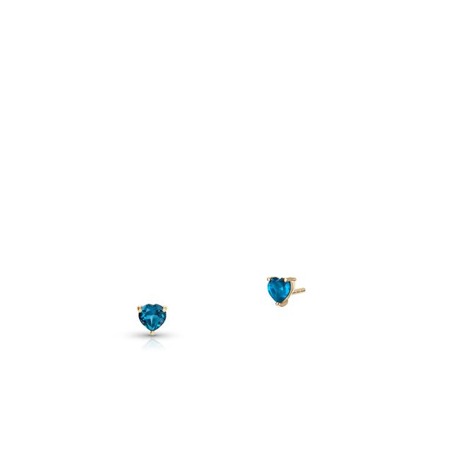 Kolczyki złote topaz london blue