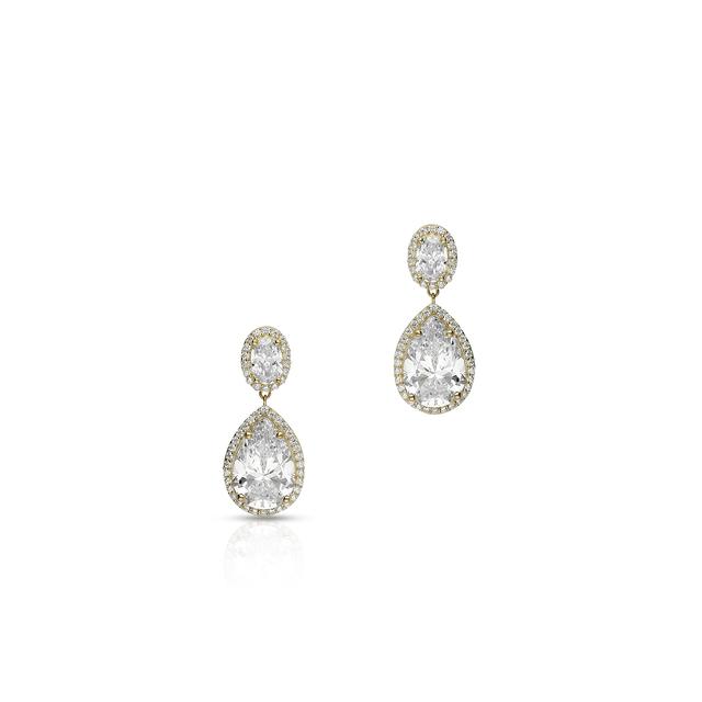 Kolczyki złote z cyrkoniami