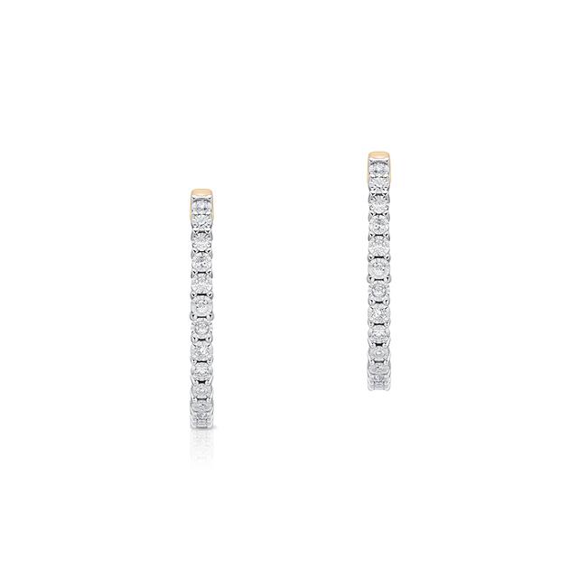 Kolczyki złote z diamentami