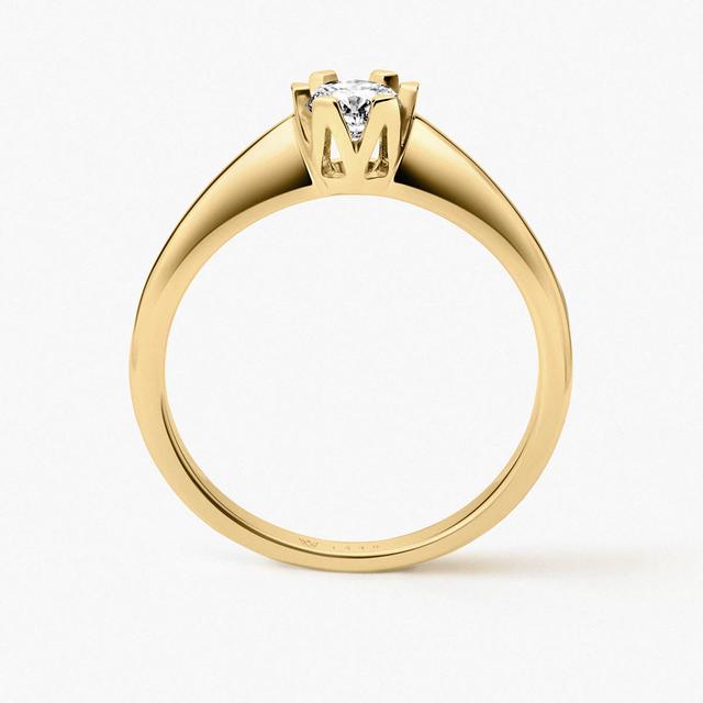 Pierścionek złoty zaręczynowy Jedyny