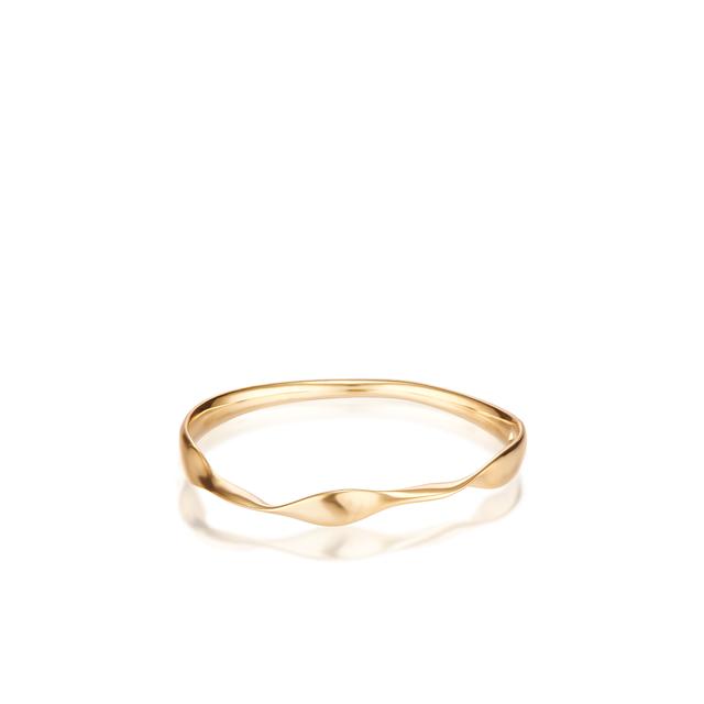 Pierścionek złoty wstążka