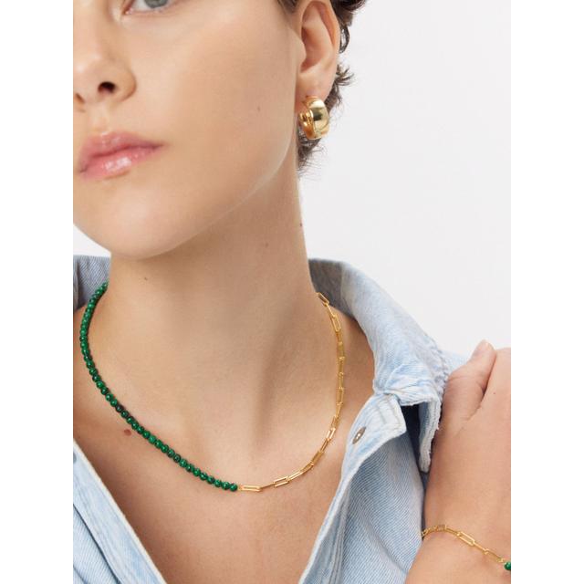 Naszyjnik srebrny pozłacany