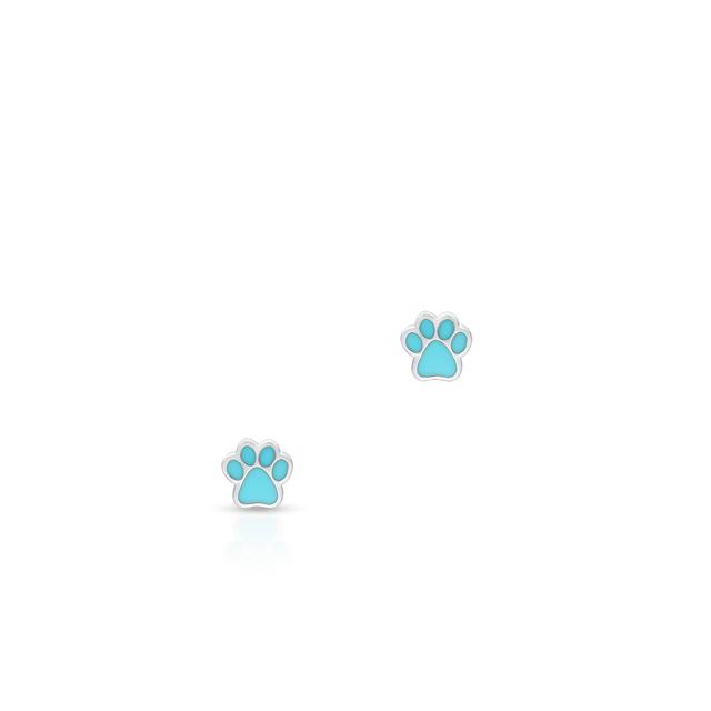 Kolczyki srebrne łapki