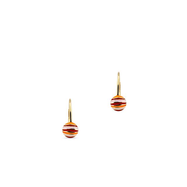 Kolczyki srebrne z motywem planety