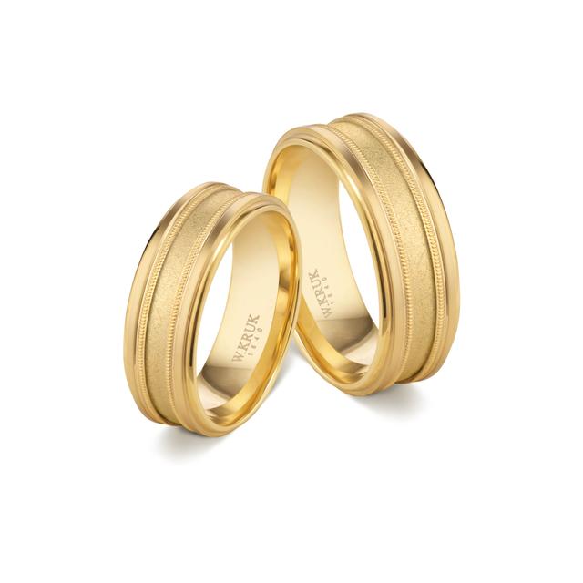 Obrączka złota SEMEIO