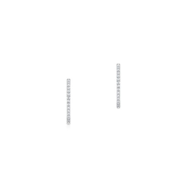 Kolczyki białe złoto z diamentami