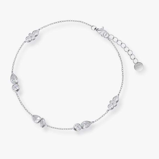 Bransoleta srebrna z cyrkoniami