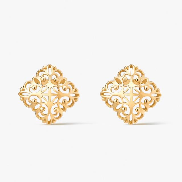 Kolczyki złote Royal Star