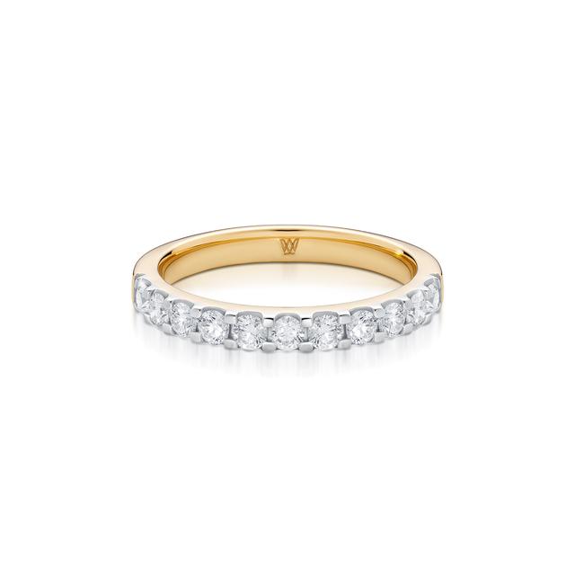 Pierścionek złoty z diamentami