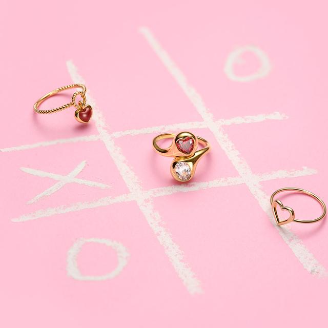 Pierścionek złoty Czułość