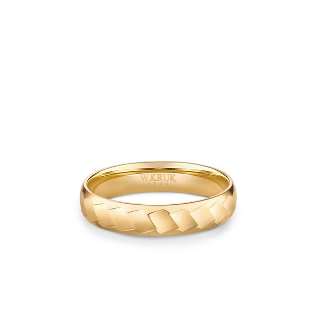 Obrączka złota Shiny męska