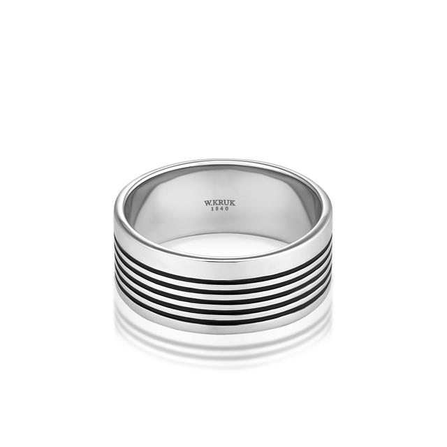 Pierścionek srebrny męski Longplay