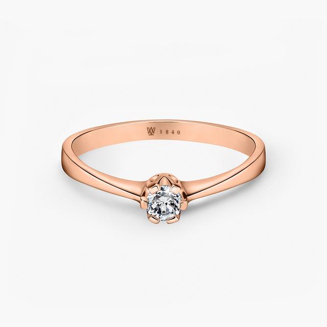 Pierścionek zaręczynowy złoty Jedyny