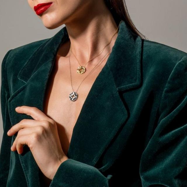 Naszyjnik srebrny pozłacany Freedom Elements