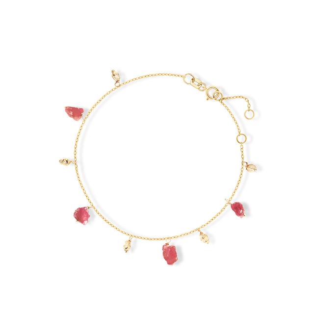 Bransoleta złota z różowymi turmalinami Saint Tropez
