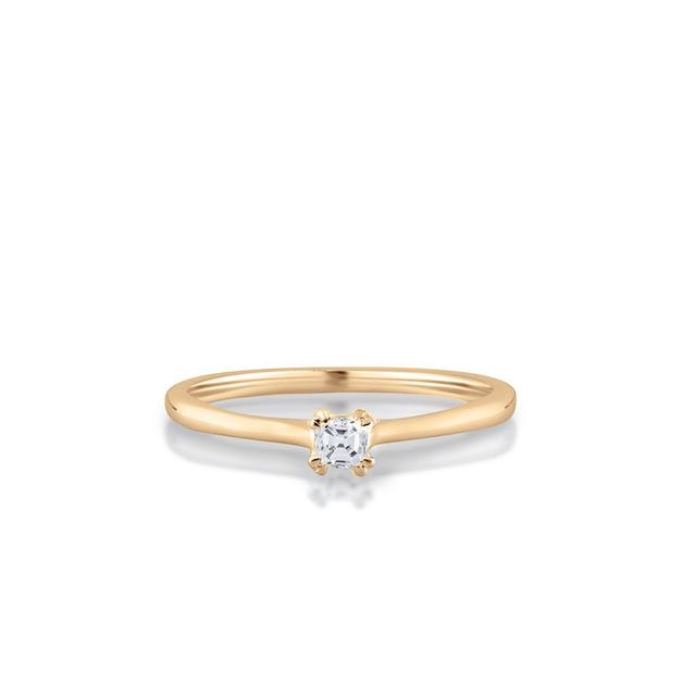 Pierścionek zaręczynowy złoty Królewski